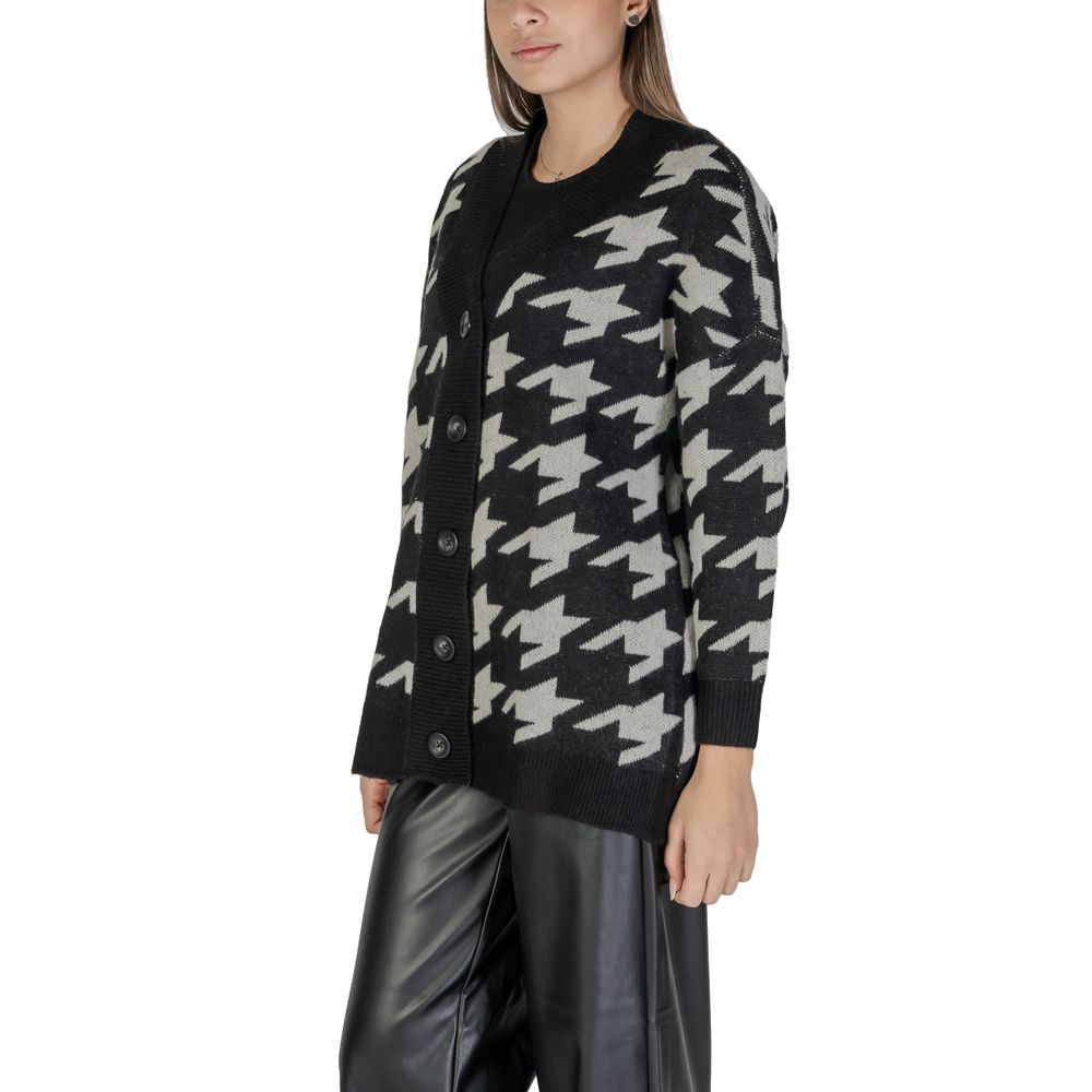 Black And White Marabou Cardigan - ventzia