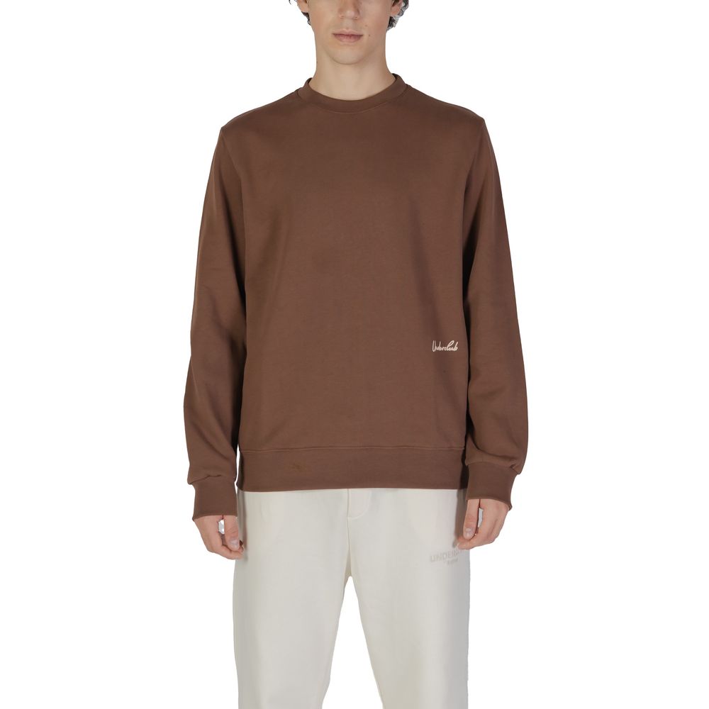 Brown Cotton Sweatshirt - ventzia