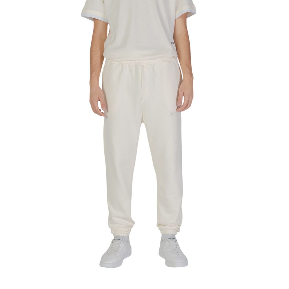 Cream Cotton Joggers Workout Pant