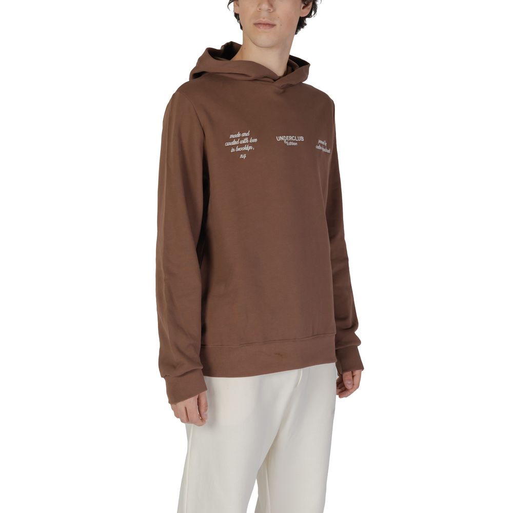Brown Cotton Hoody - ventzia