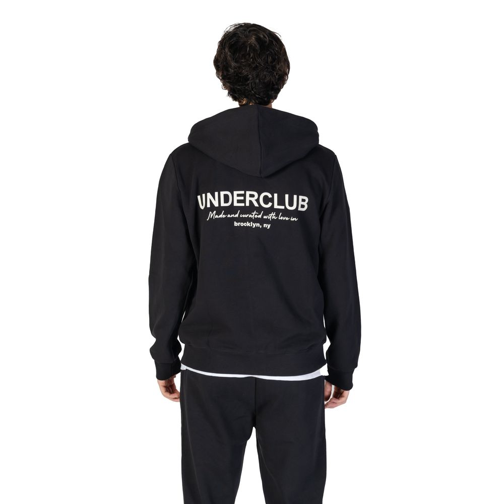 Black Cotton Hoody - ventzia