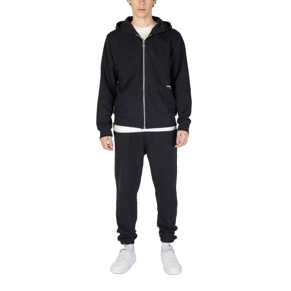 Black Cotton Hoody - ventzia