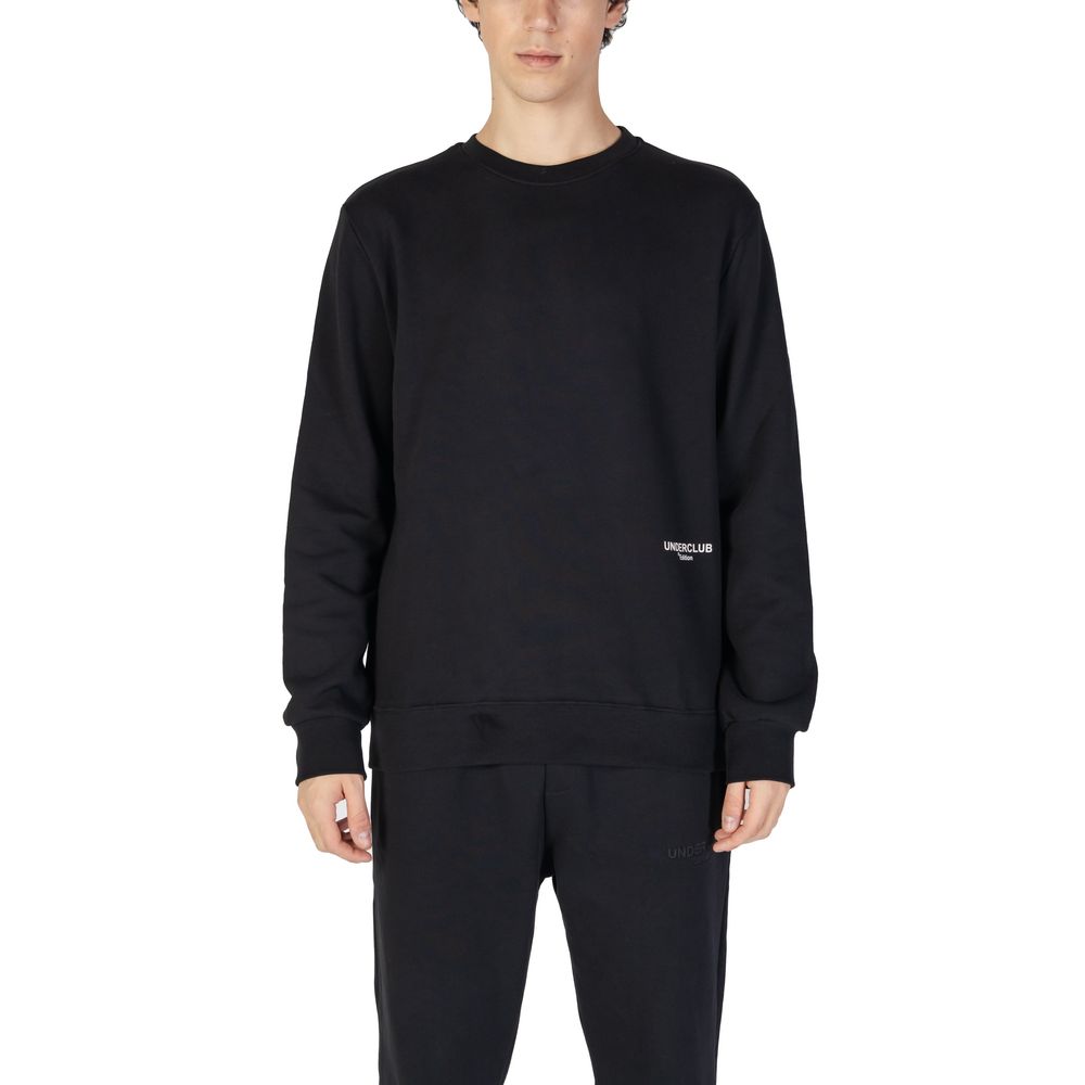 Black Cotton Sweatshirt - ventzia