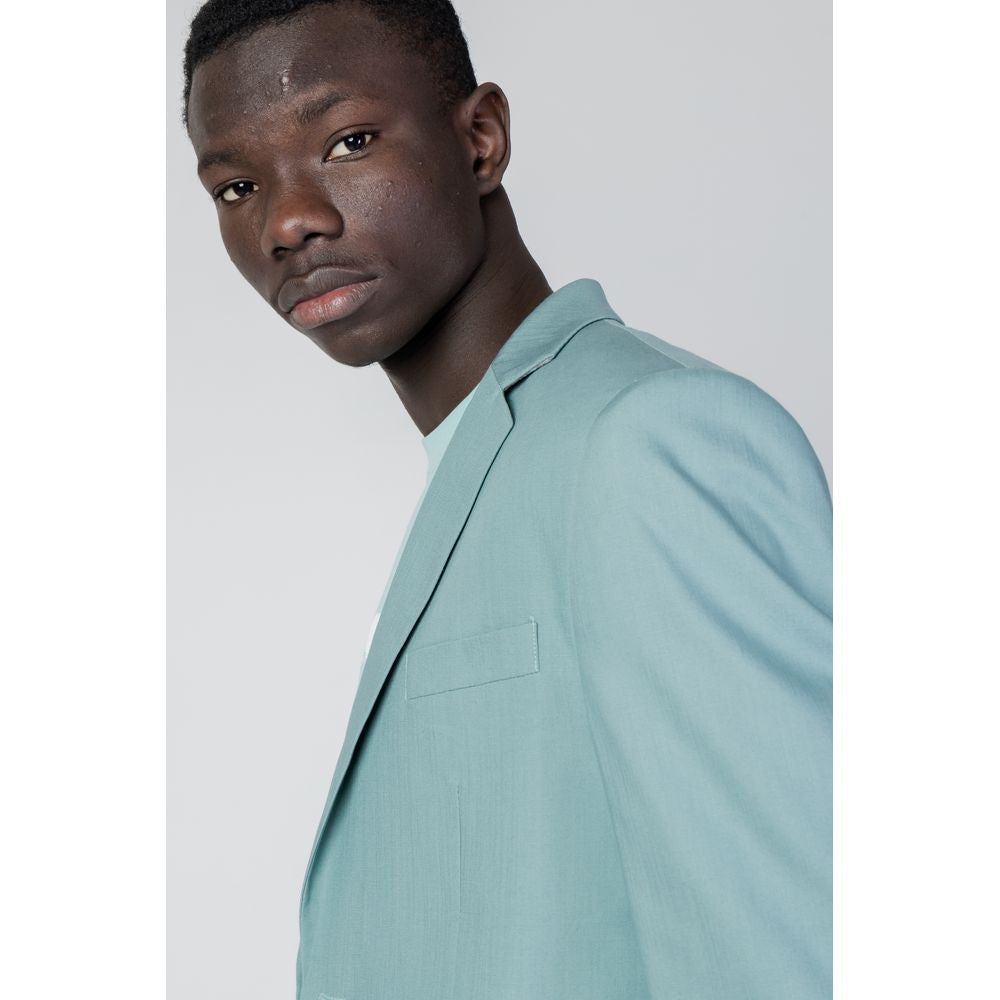 Green Tencel Blazer - ventzia