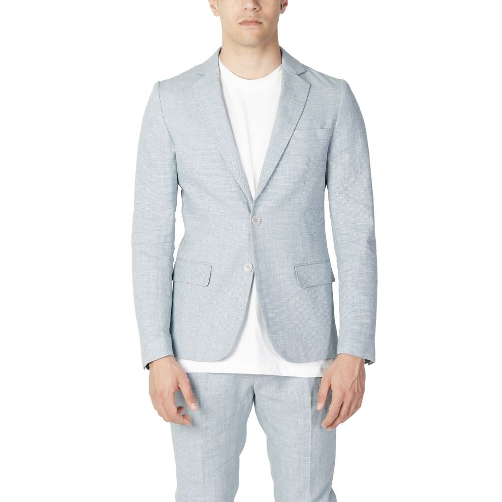 Green Linen Blazer