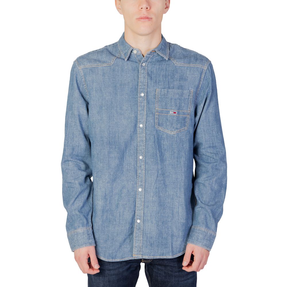 Blue Cotton Shirt - ventzia