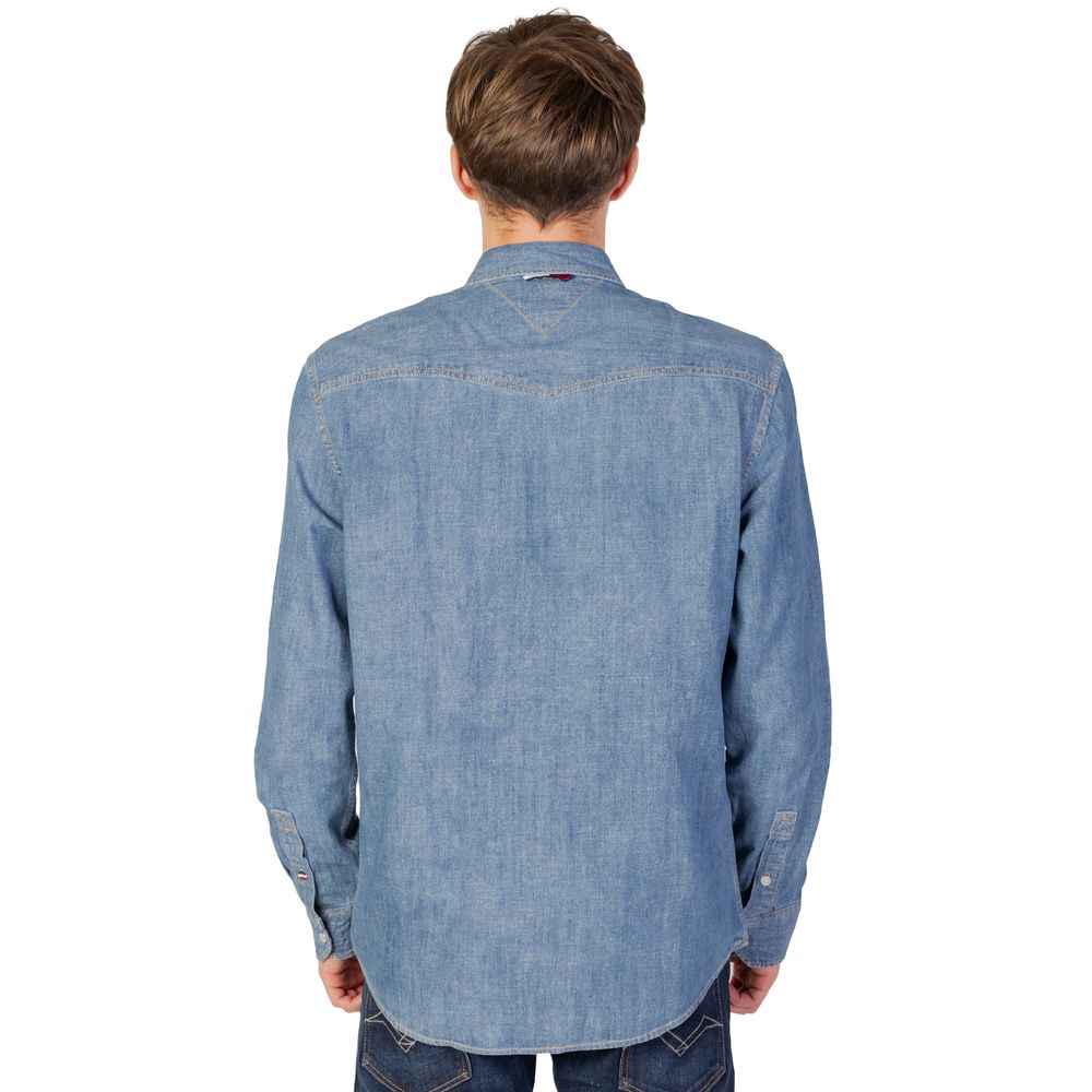 Blue Cotton Shirt - ventzia