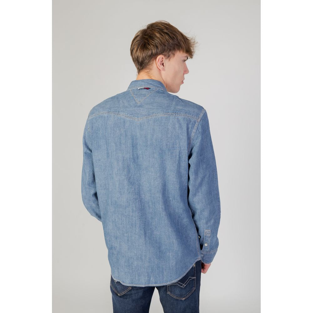Blue Cotton Shirt - ventzia