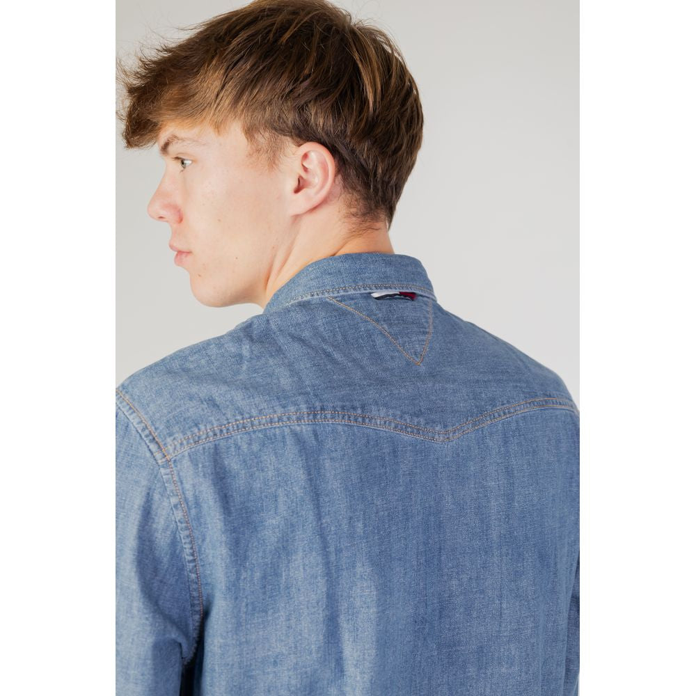 Blue Cotton Shirt - ventzia