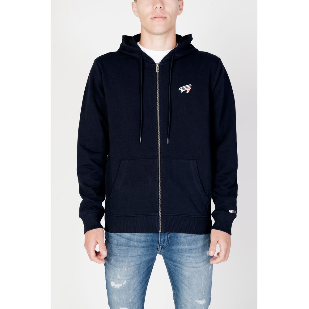 Blue Organic Cotton Hoody - ventzia