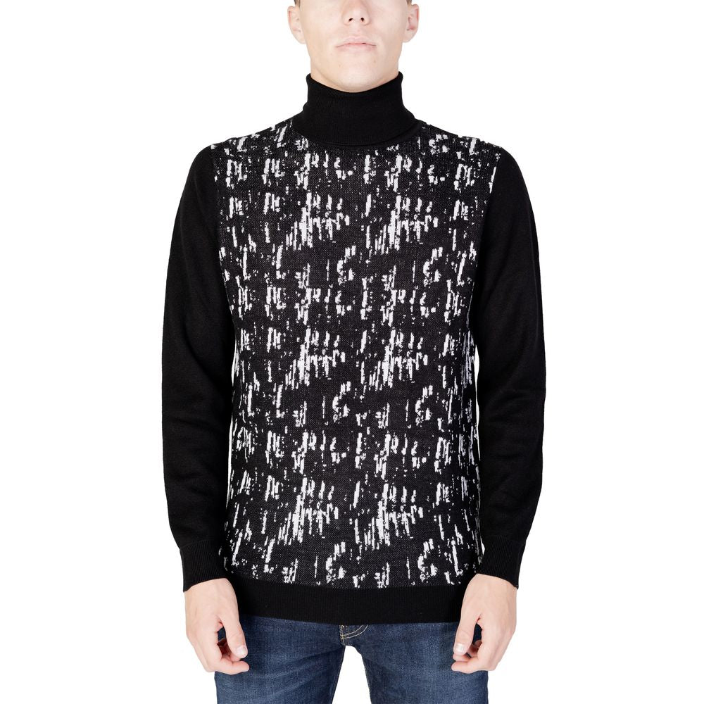 Black Wool Turtleneck - ventzia