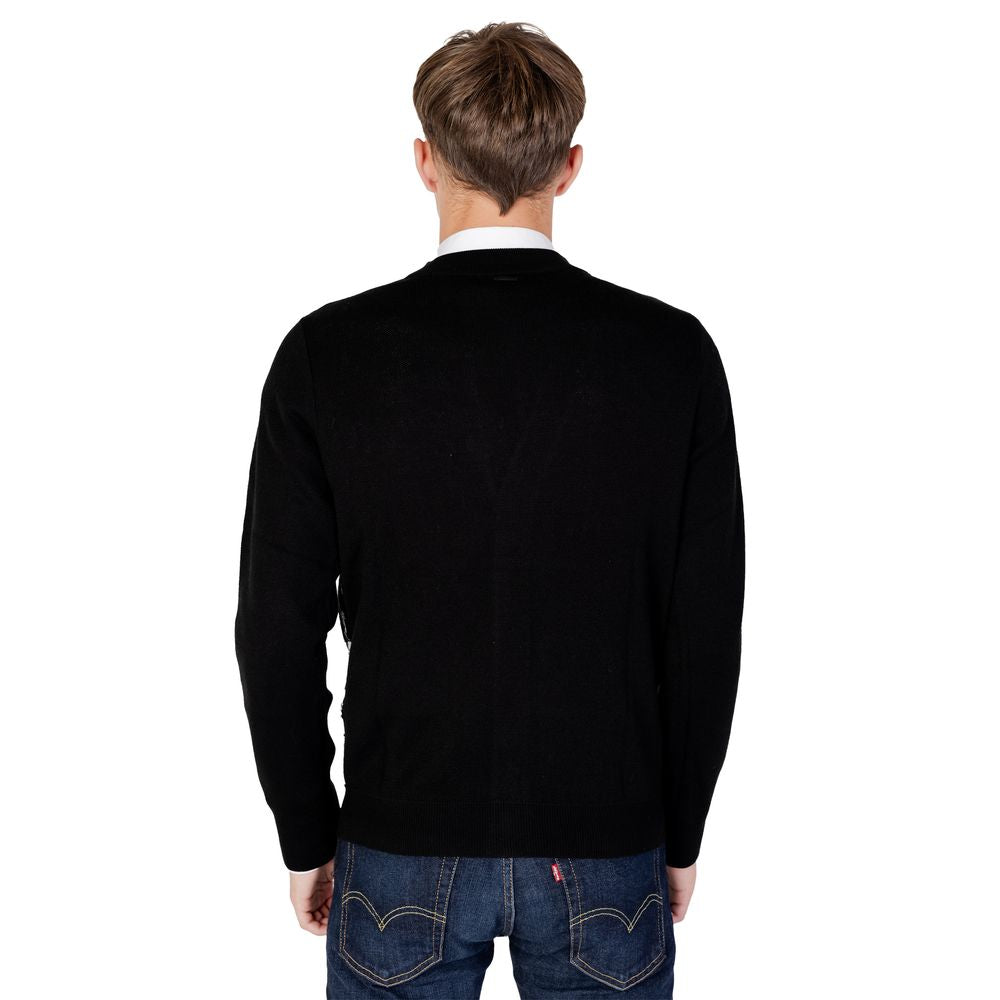 Black Wool Cardigan - ventzia