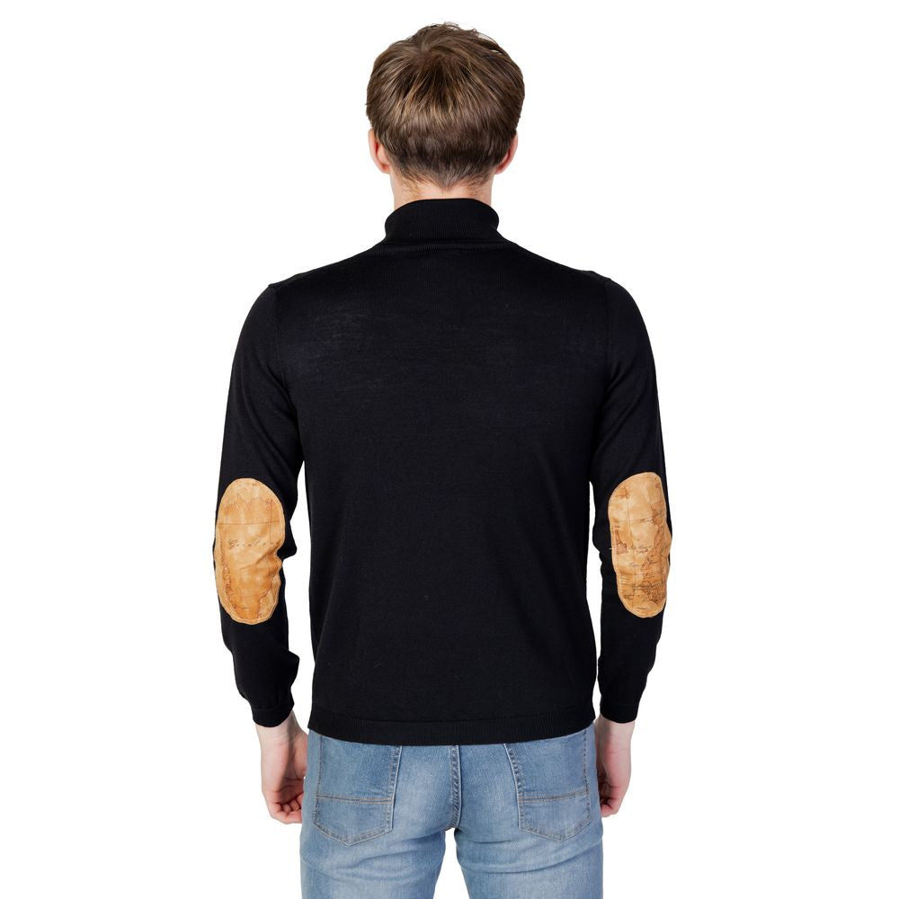 Black Viscose Turtleneck - ventzia
