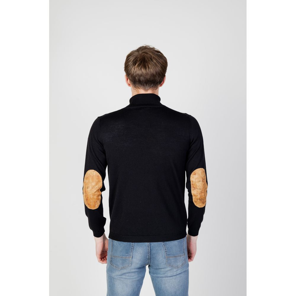 Black Viscose Turtleneck - ventzia