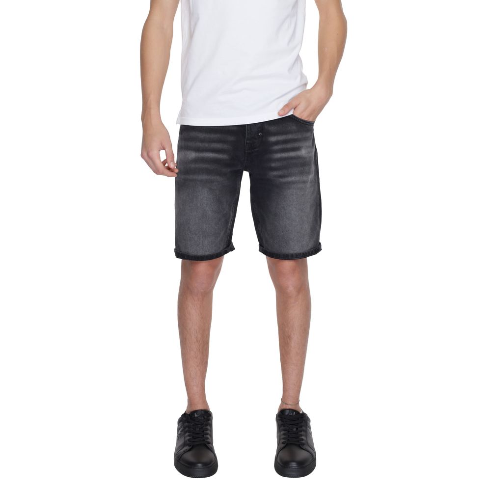 Black Cotton Bermuda - ventzia