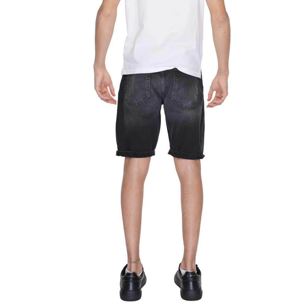 Black Cotton Bermuda - ventzia