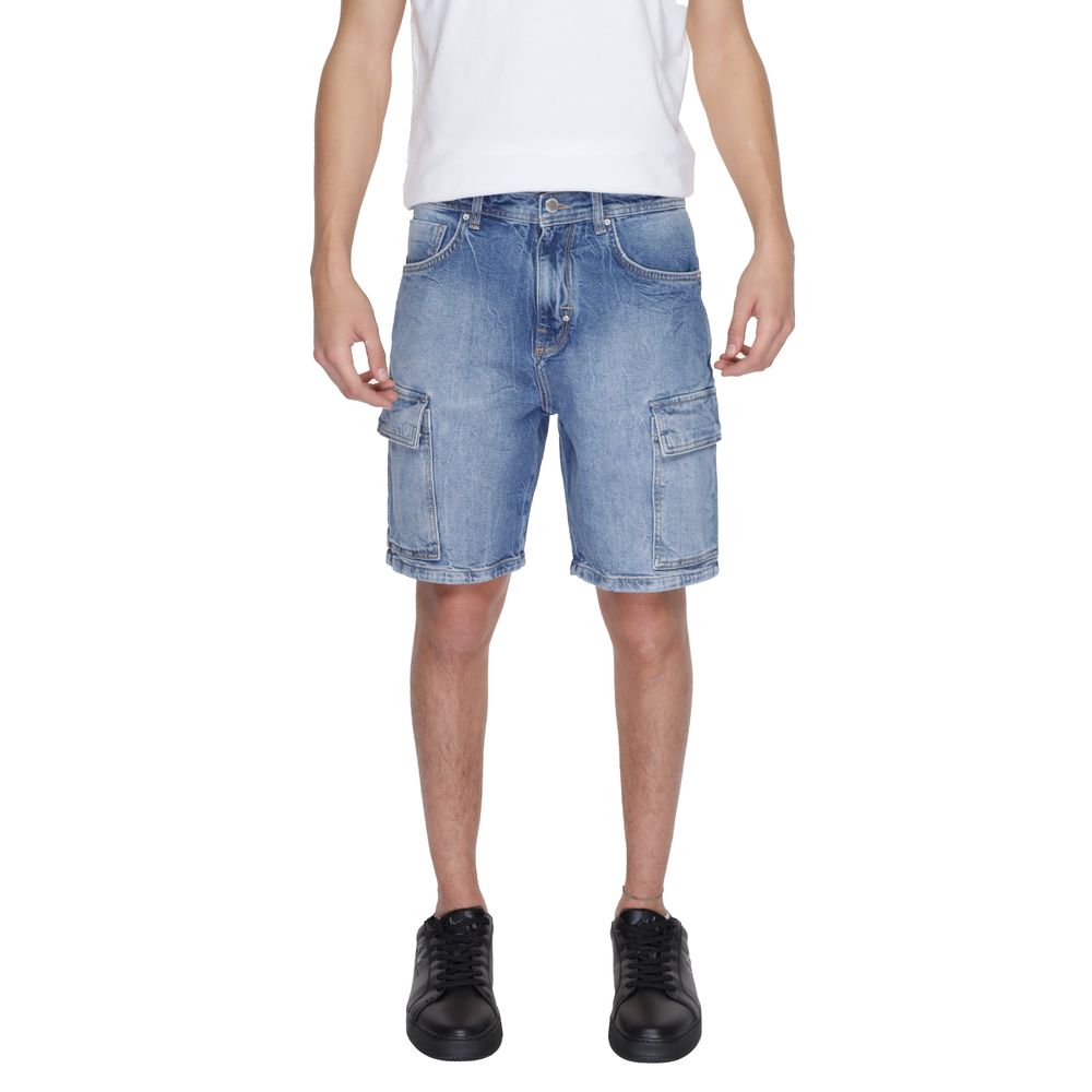Blue Cotton Bermuda - ventzia