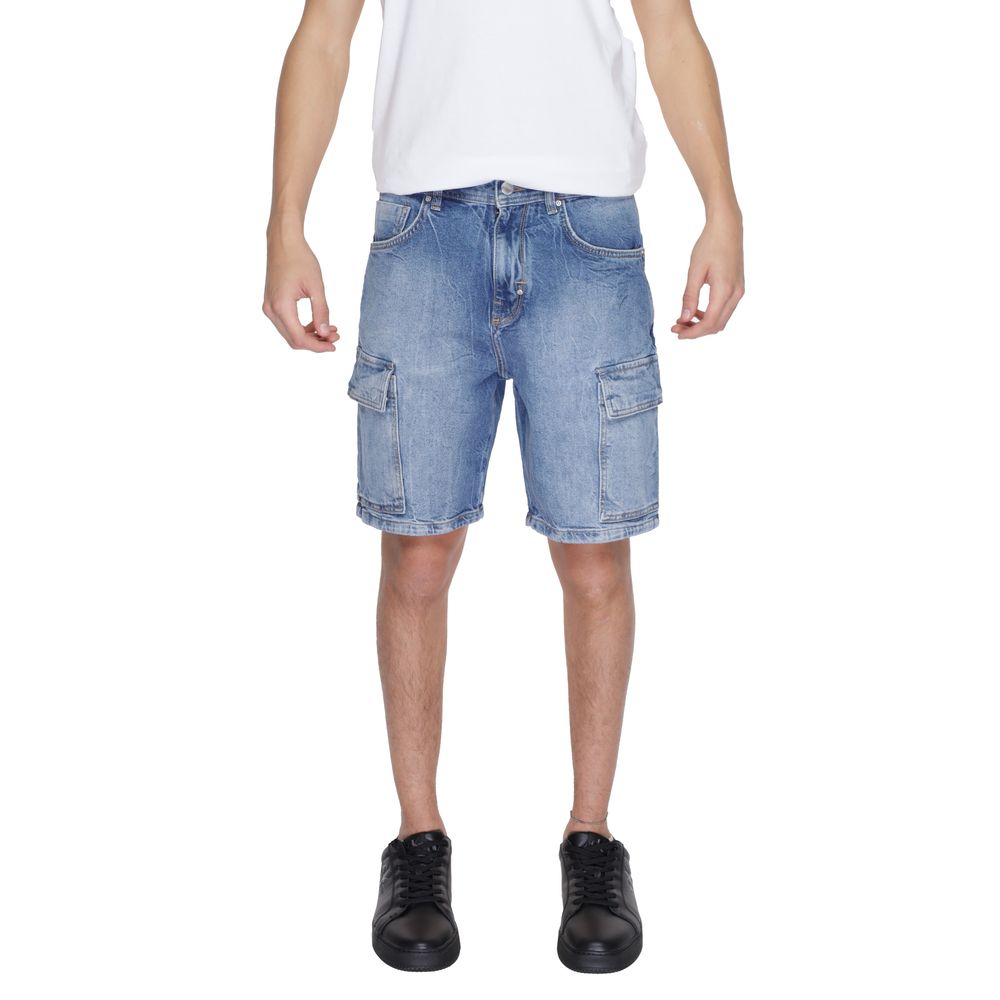 Blue Cotton Bermuda - ventzia