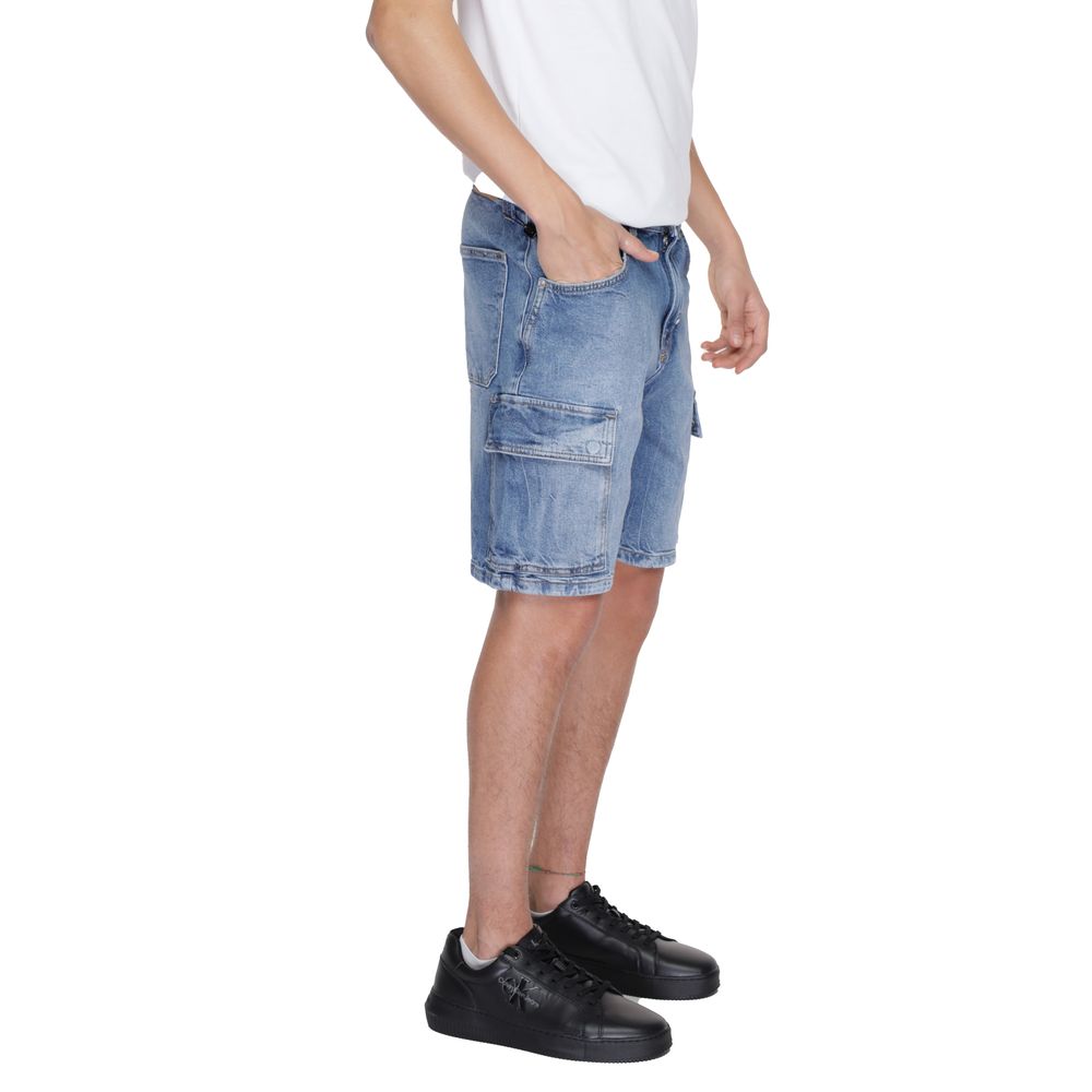 Blue Cotton Bermuda - ventzia