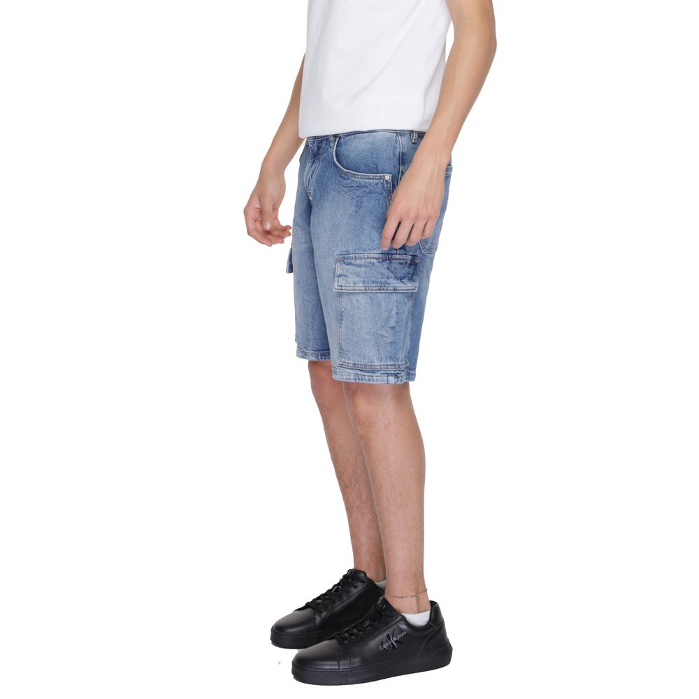 Blue Cotton Bermuda - ventzia