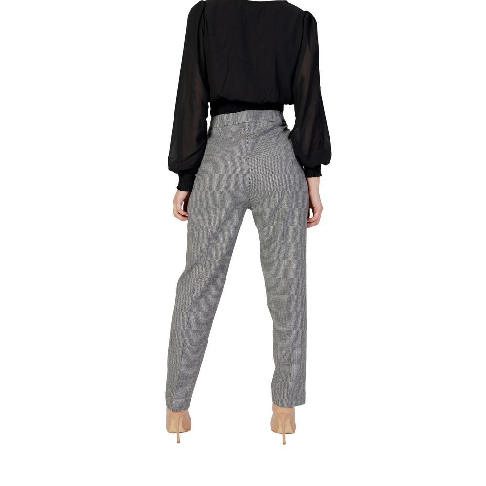 Black Polyester Pant - ventzia