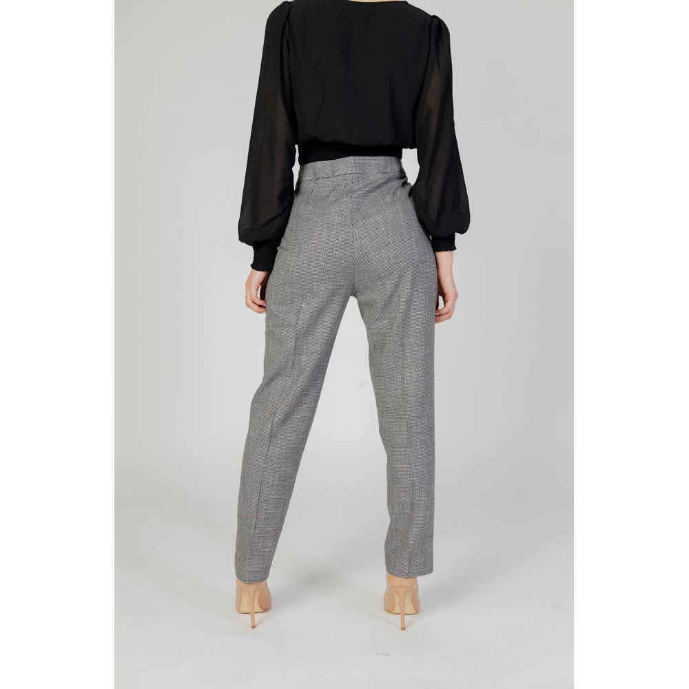Black Polyester Pant - ventzia