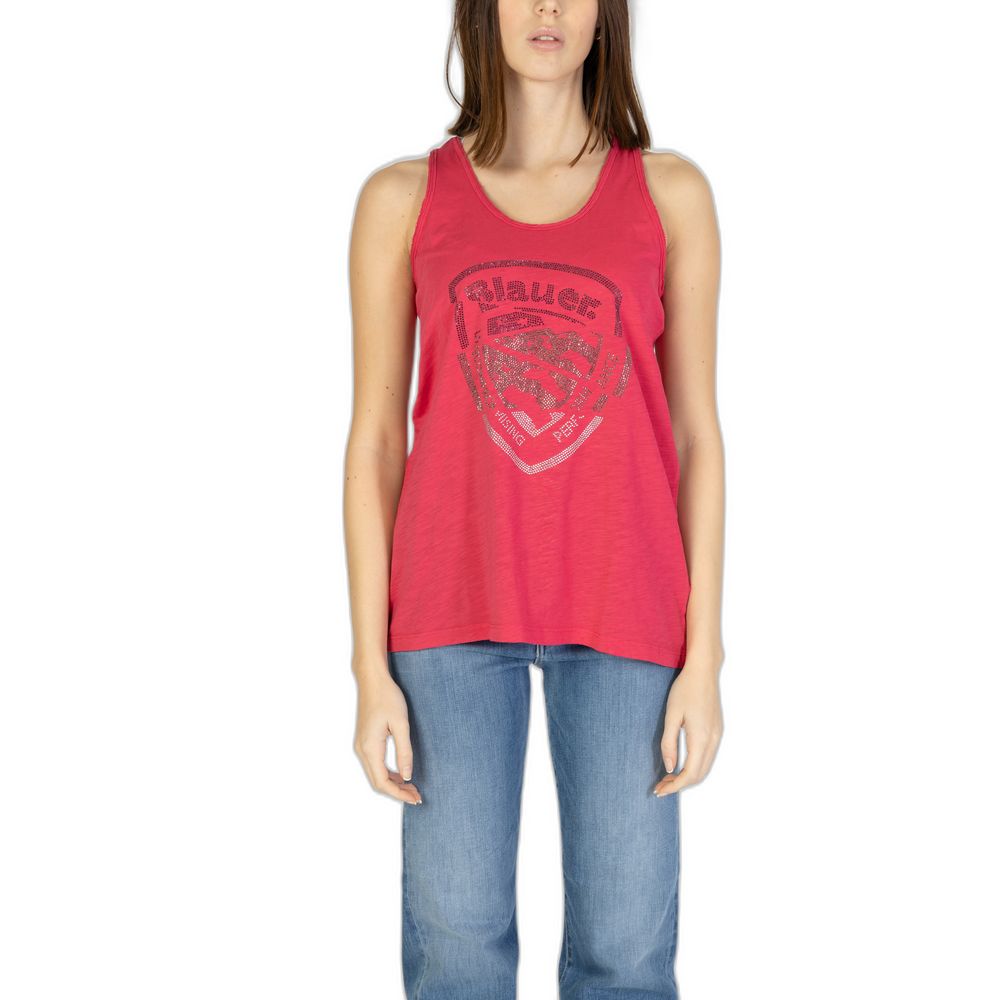 Pink Cotton Tank Top