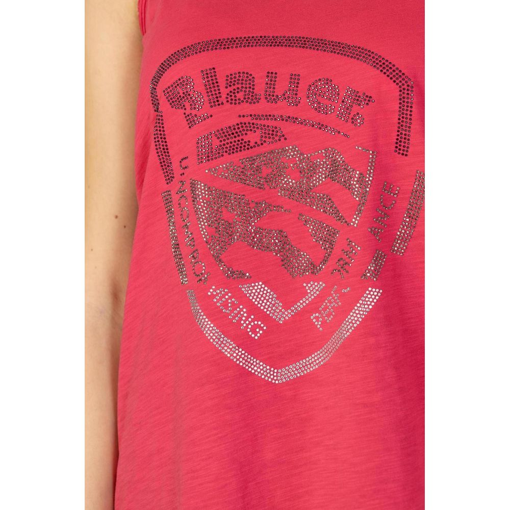 Pink Cotton Tank Top - ventzia