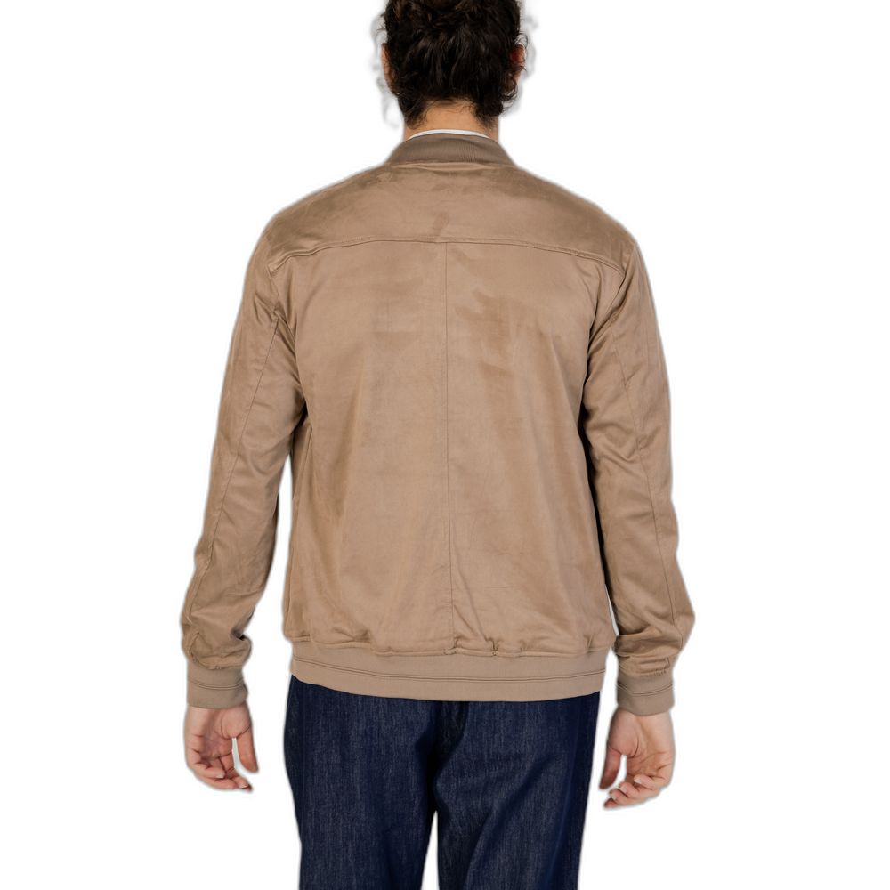 Gray Polyester Jackets & Coat