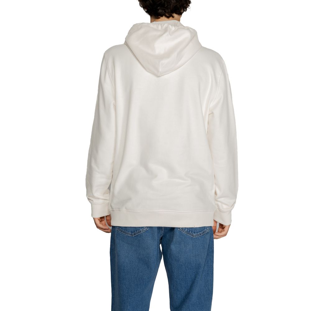White Cotton Hoody - ventzia