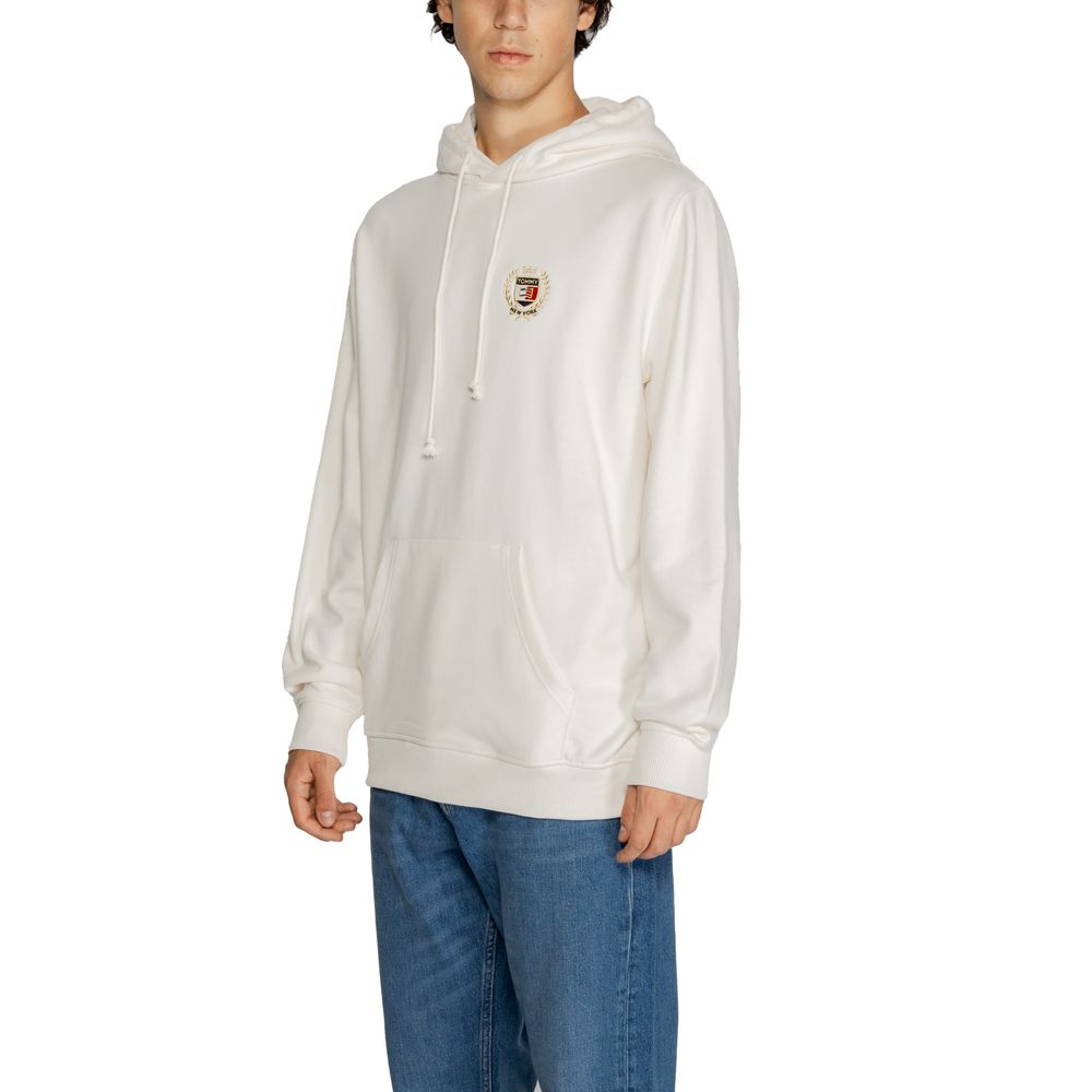 White Cotton Hoody - ventzia
