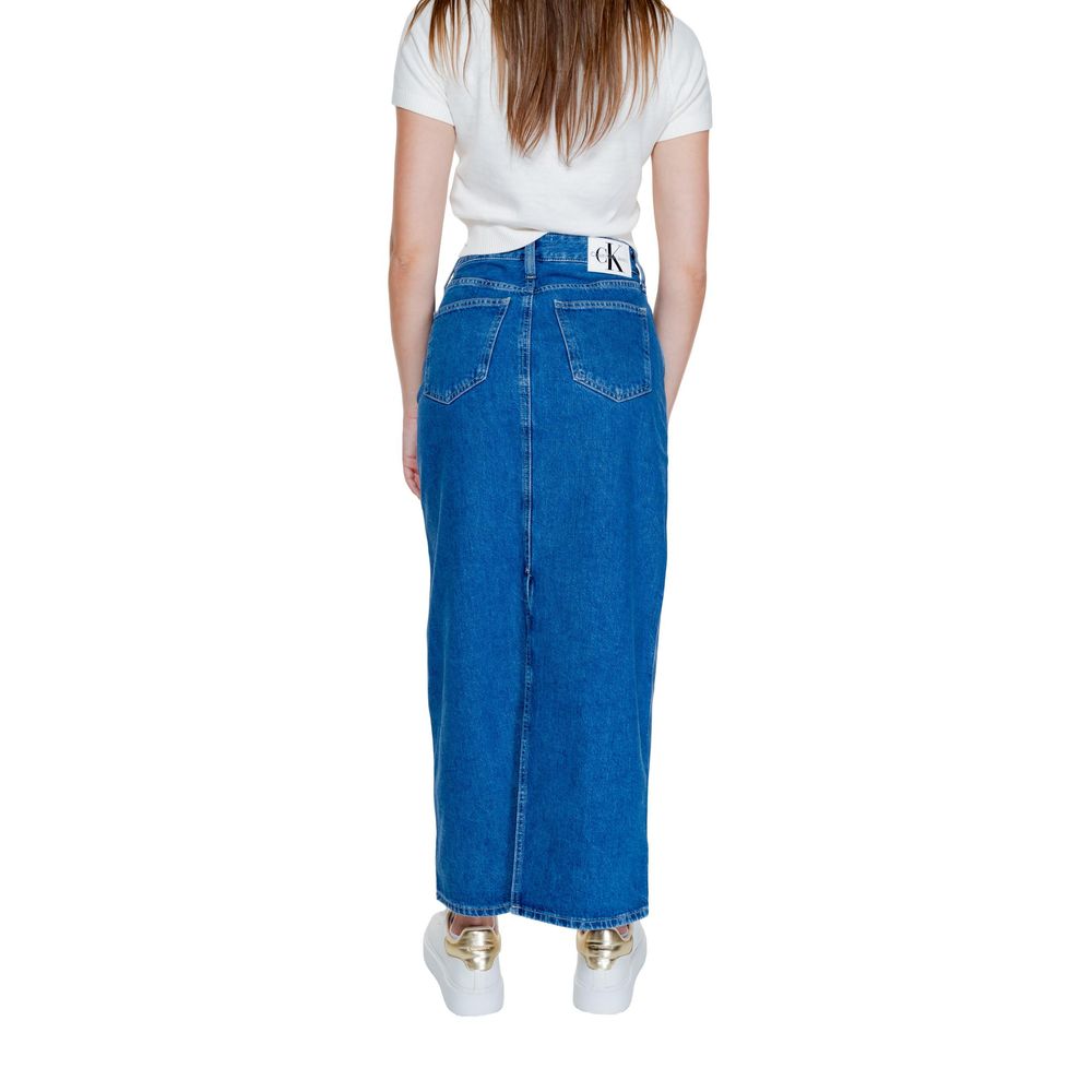 Blue Cotton Skirt - ventzia