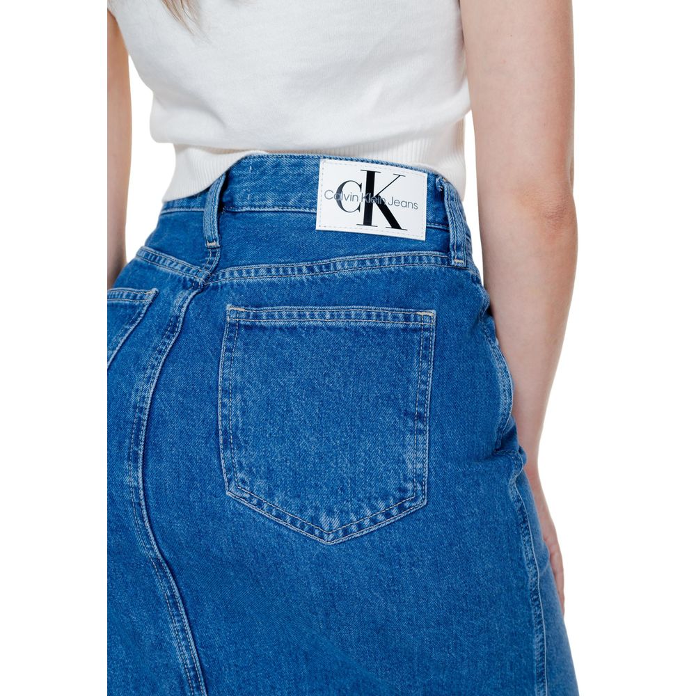 Blue Cotton Skirt - ventzia