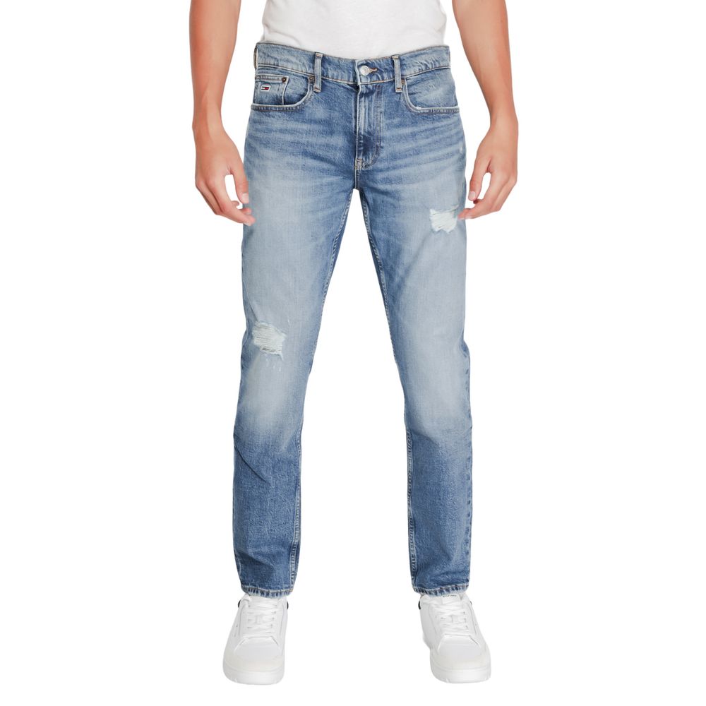 Blue Cotton Slim Fit Jean