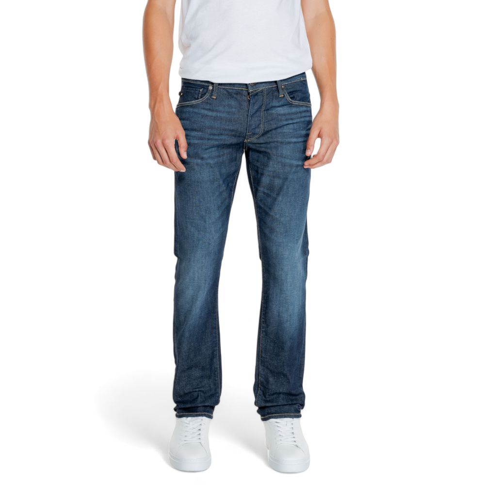 Blue Cotton Relaxed Fit Jean