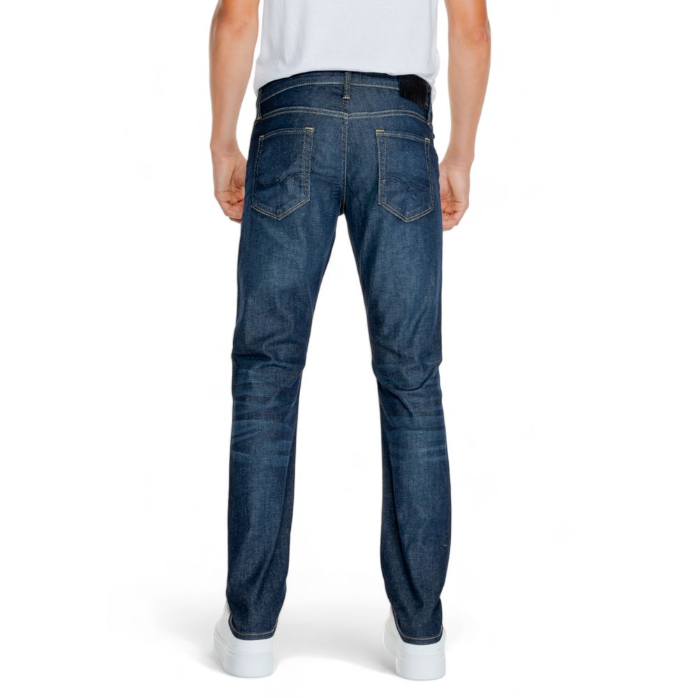 Blue Cotton Relaxed Fit Jean