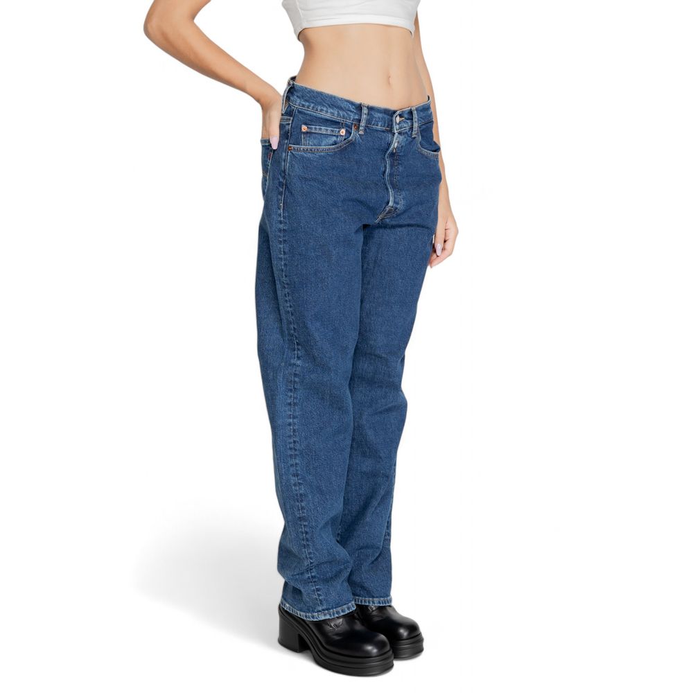 Blue Cotton Mom Jean - ventzia
