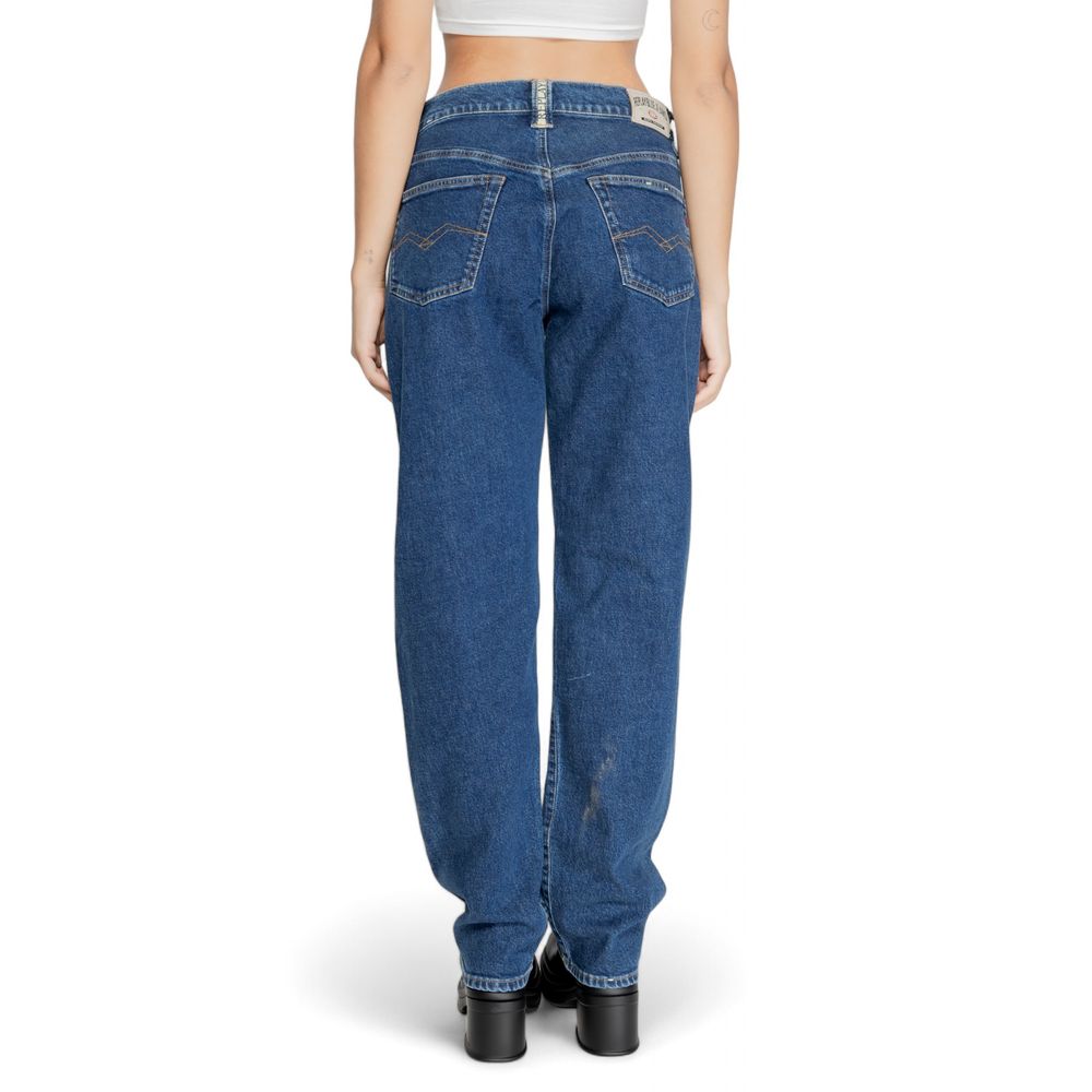 Blue Cotton Mom Jean - ventzia