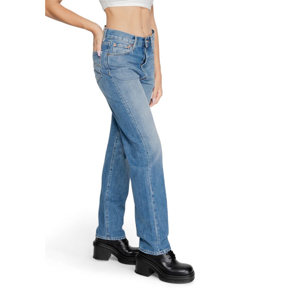 Blue Cotton Mom Jean - ventzia