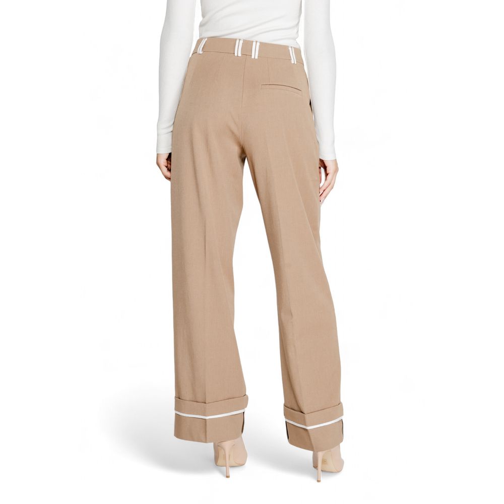 Brown Recycled Polyester Pant - ventzia