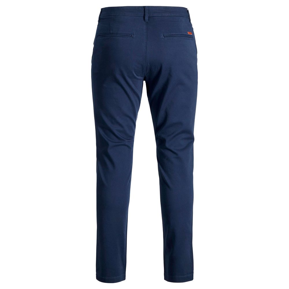 Blue Cotton Skinny Pant