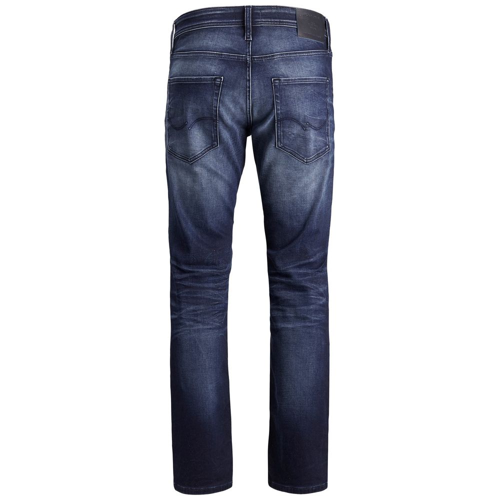Blue Cotton Relaxed Fit Jean