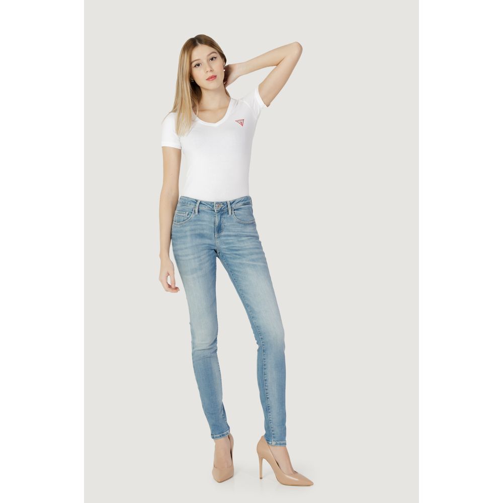 Blue Cotton Skinny Jean - ventzia