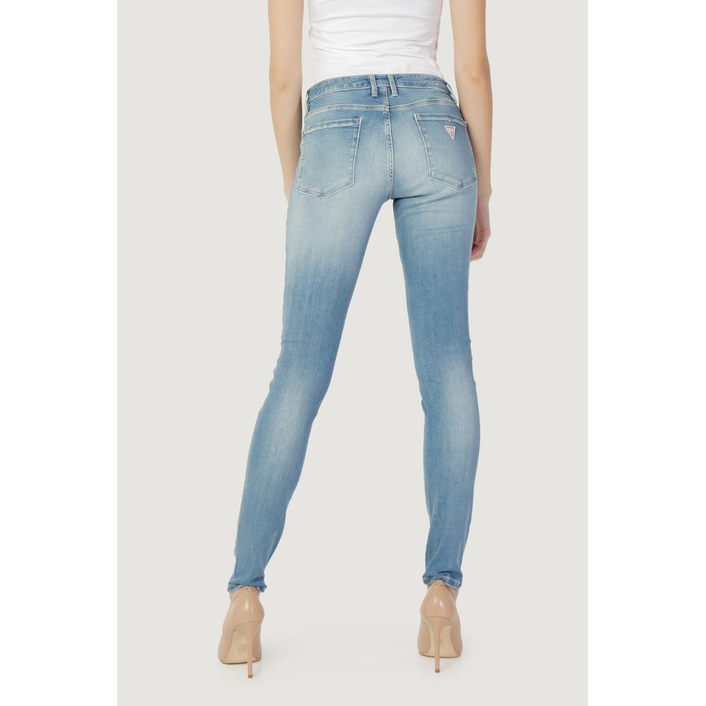 Blue Cotton Skinny Jean - ventzia