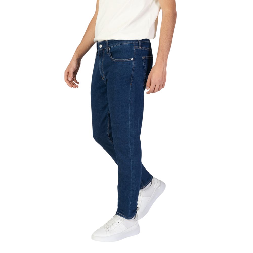 Blue Cotton Slim Fit Jean