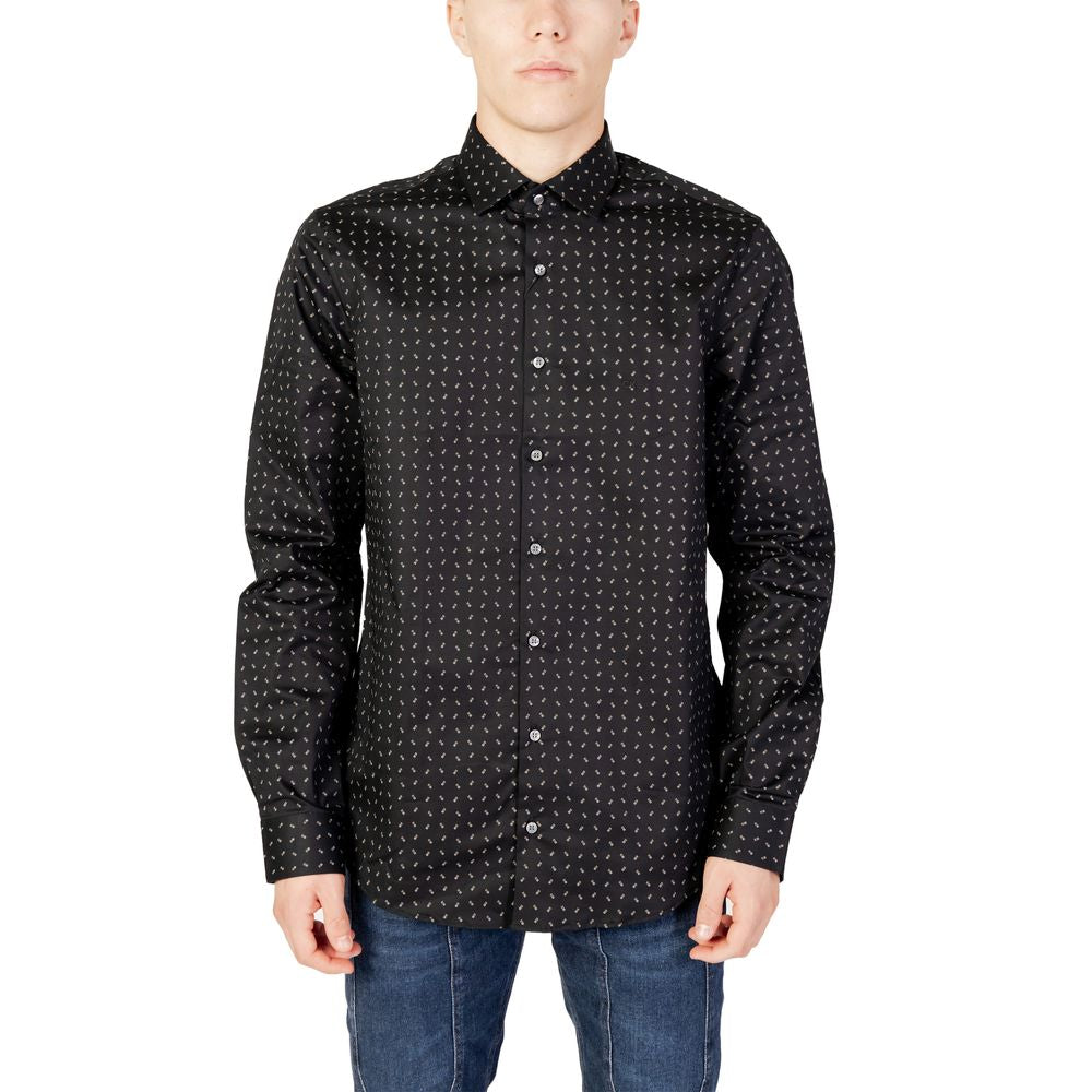 Black Cotton Shirt - ventzia