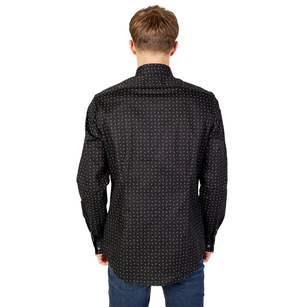Black Cotton Shirt - ventzia