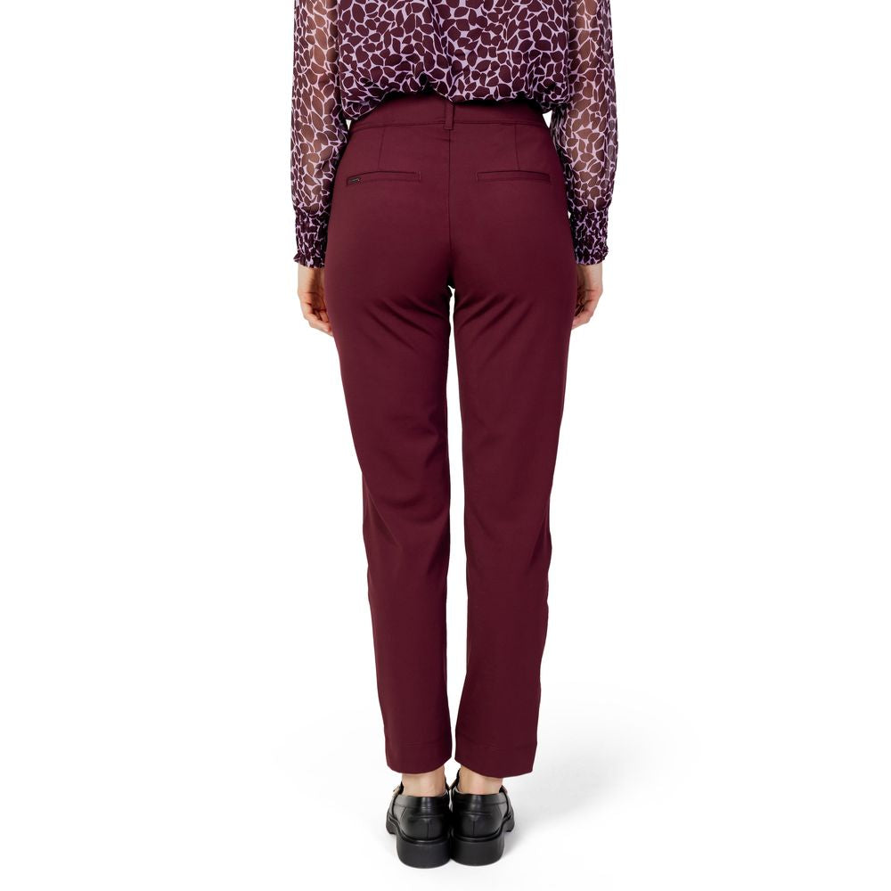 Bordeaux Polyester Pant - ventzia