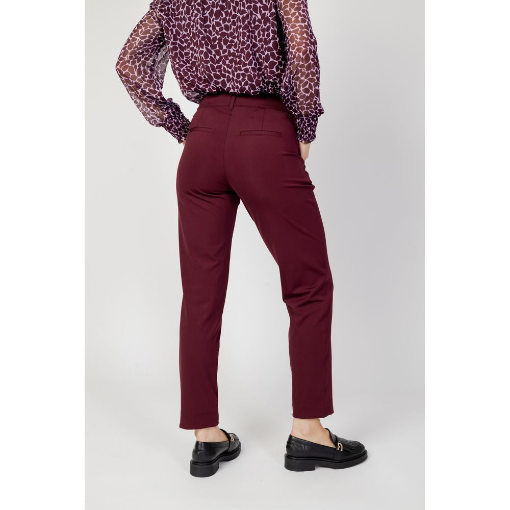 Bordeaux Polyester Pant - ventzia