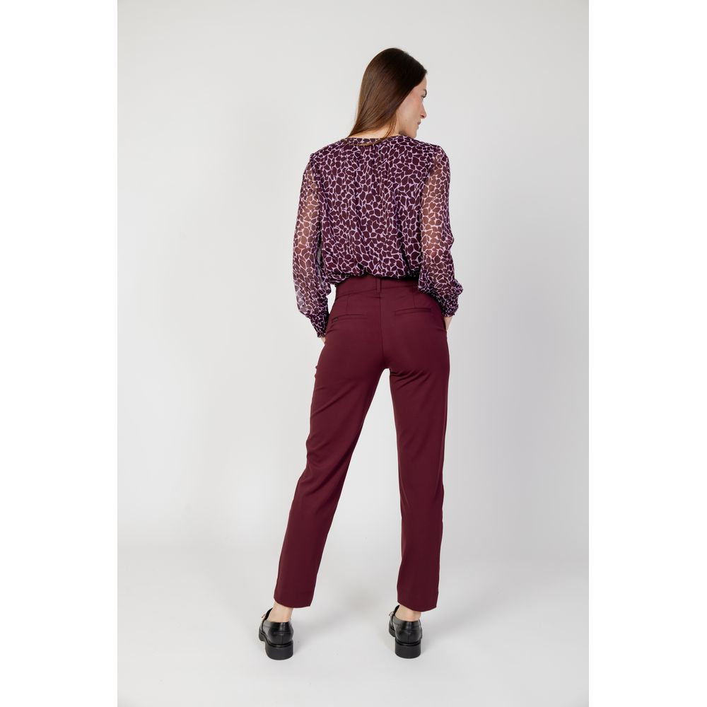 Bordeaux Polyester Pant - ventzia